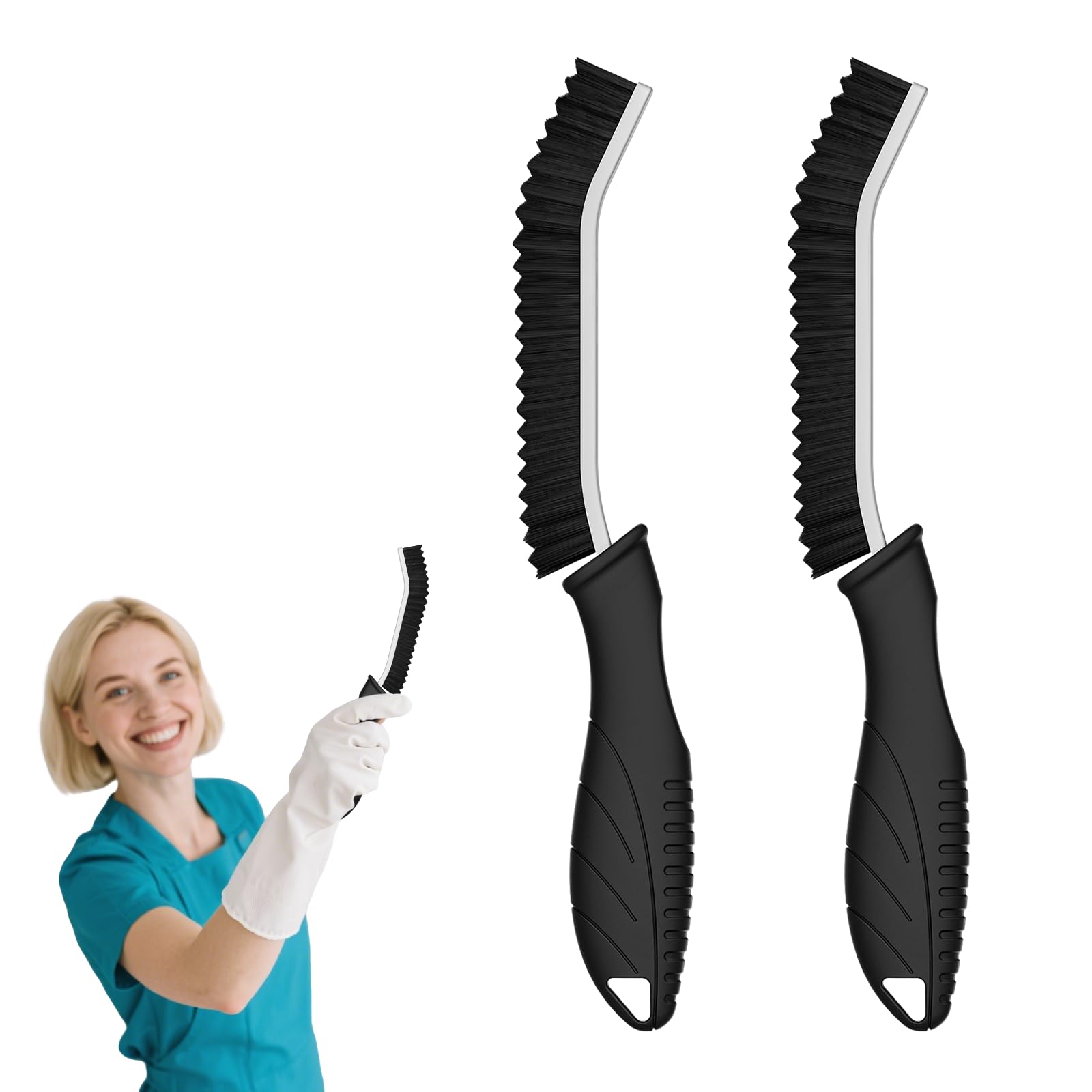 Cleangor Crevice Brush – Home Cleaning Essential (2,Black) Sold by Cleangor / FBA