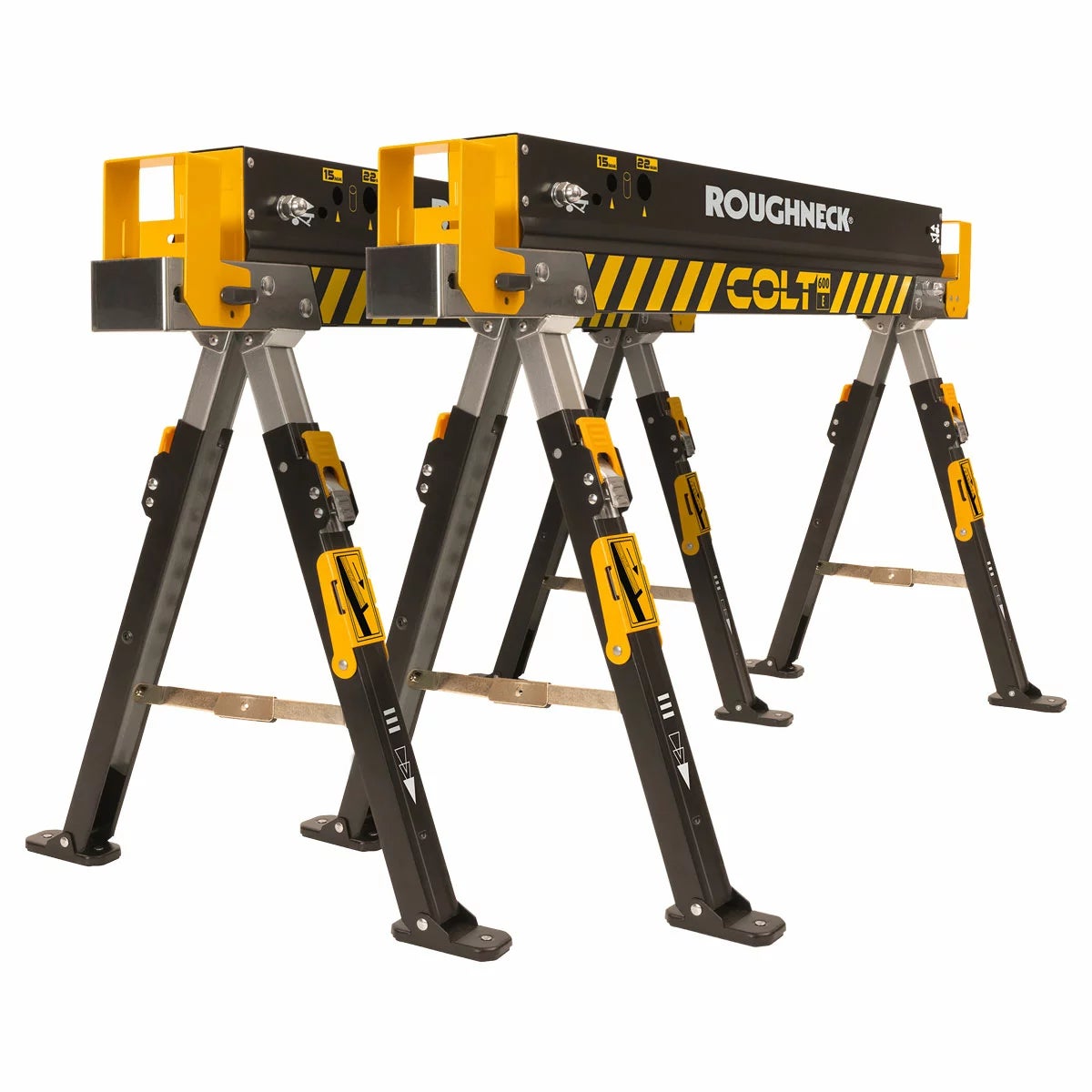 Roughneck COLT 600E Sawhorse Portable Workstation - 2 Pack - Instore