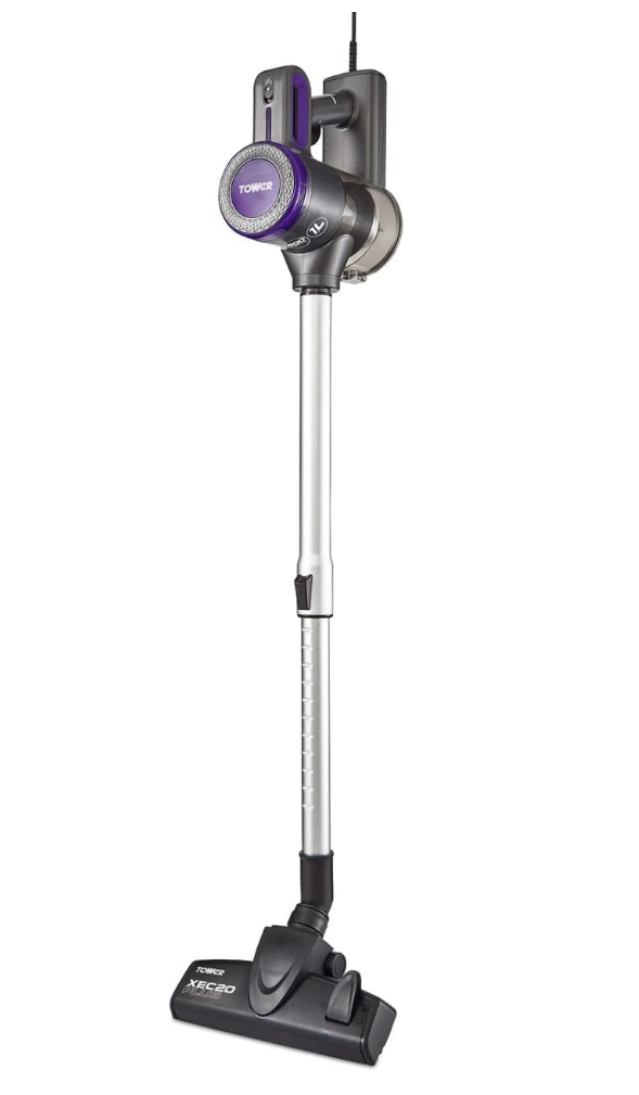 Tower Pro Corded 3-in-1 Vacuum Cleaner with Cyclonic Suction, Built-in HEPA 13 Filter, Grey and Blue, T513005