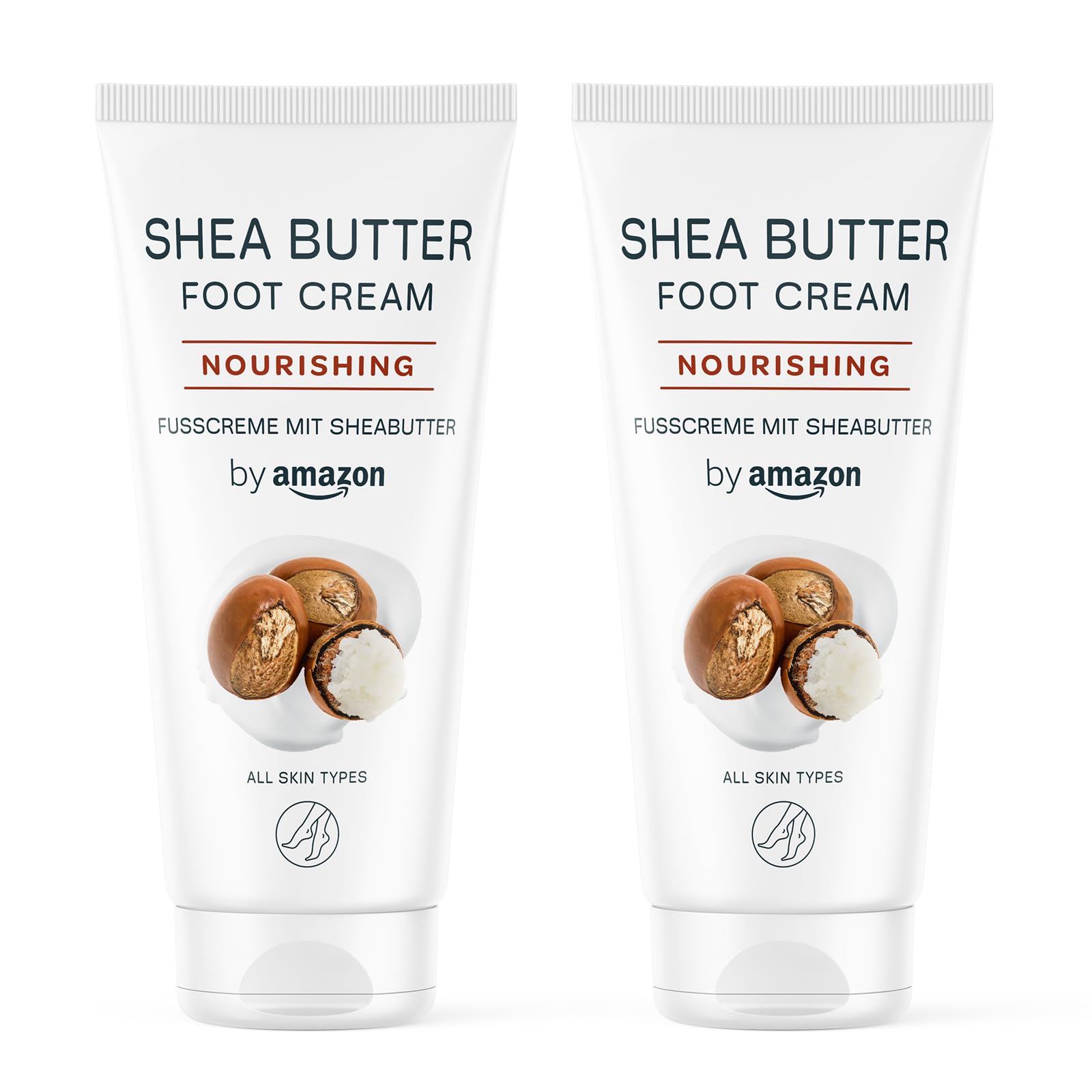 Amazon Shea Butter Foot Cream, 2 x 100ml (Delayed Dispatch)