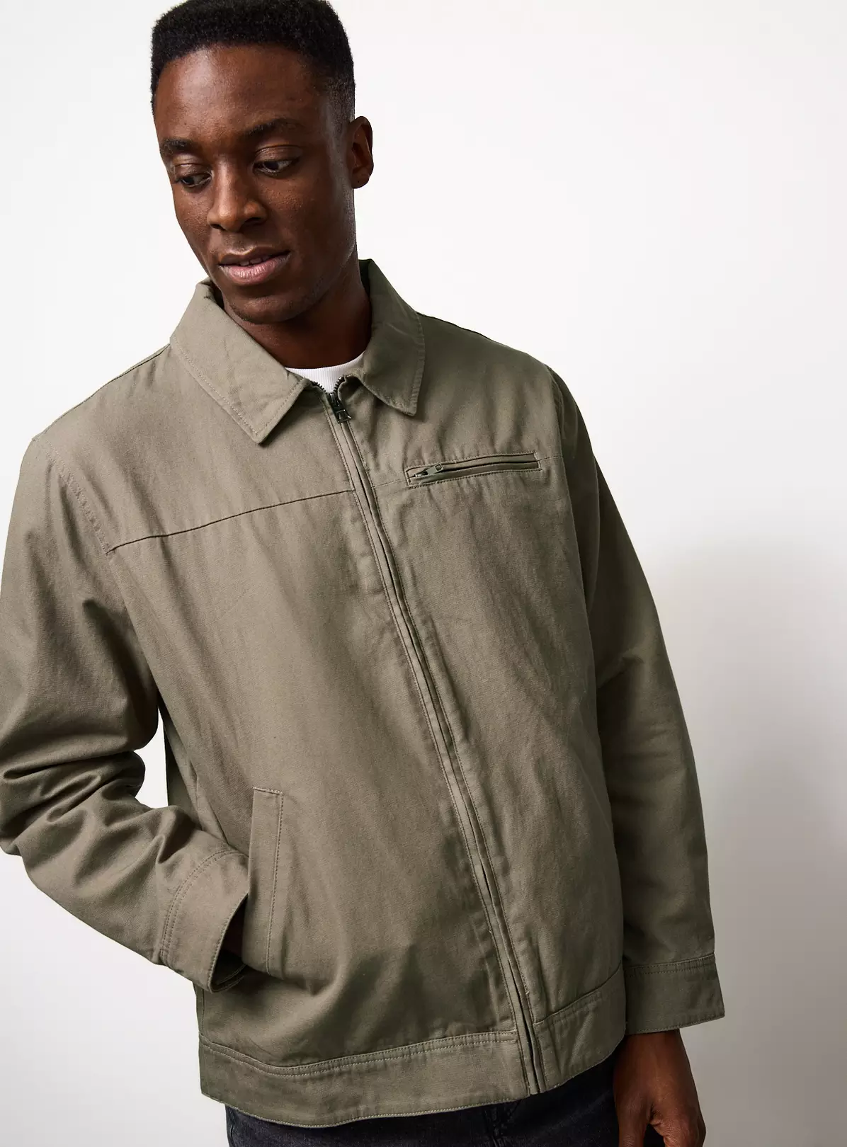 Men's Olive Harrington Jacket - Free C&C