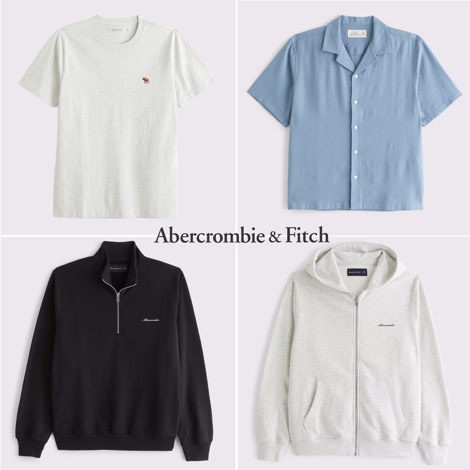 Up to 50% off Abercrombie & Fitch Sale + EXTRA 15% off via App | E.g. A&F Slim Signature Icon 100% Cotton Men's Tee (Size:XS-XXL) - Free C&C