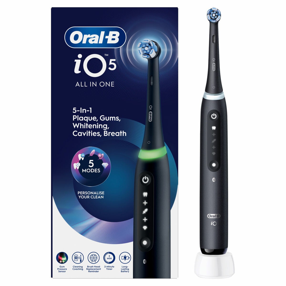Oral-B iO Series 5 Electric Toothbrush - Black or Pink