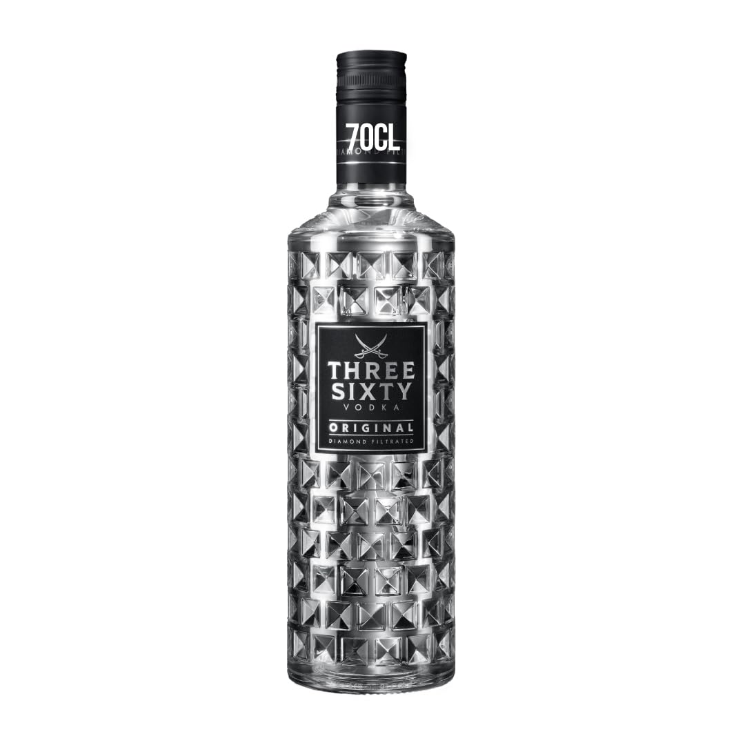 Three Sixty Diamond Filtered Premium Vodka 70cl 37.5%