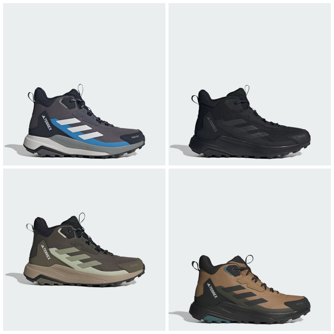 Adidas Terrex Anylander Mid Rain.Rdy Hiking Shoes Blue / Black ,Olive, Green £47.20 - discount at checkout (free delivery for members)
