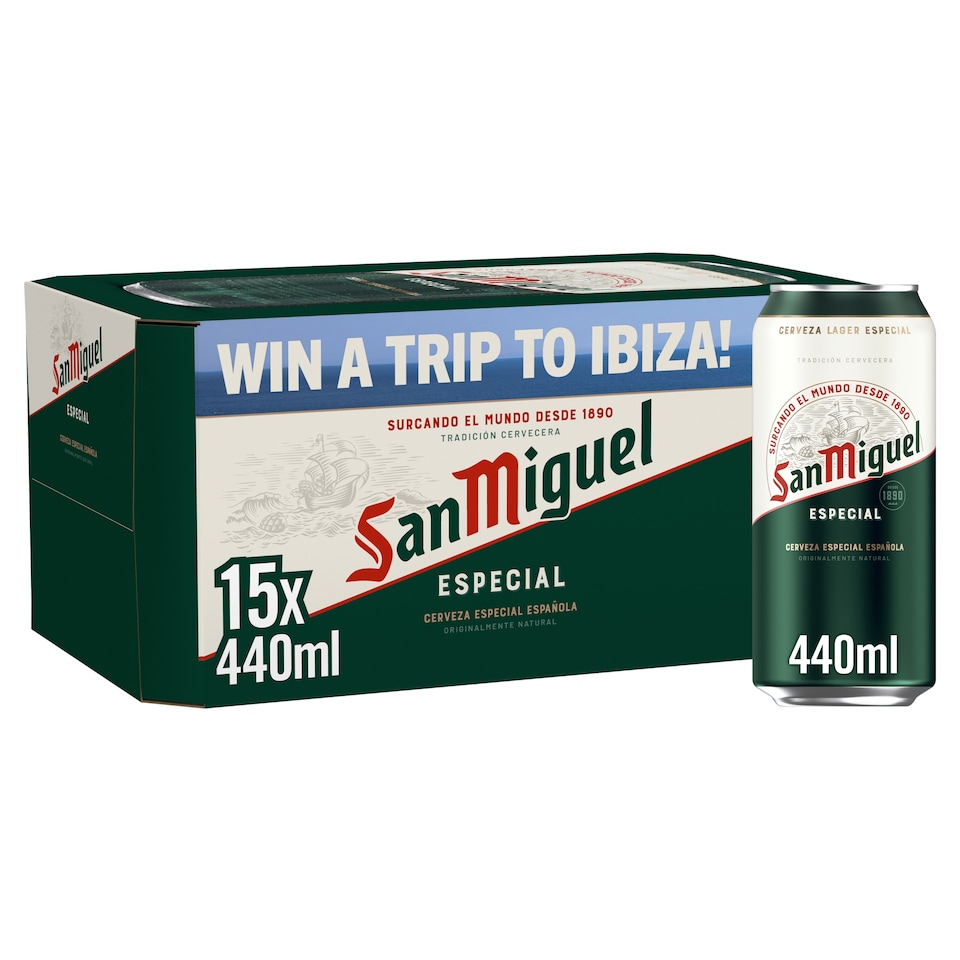 San Miguel Especial 15x440ml Cans - 5% ABV - Clubcard price (England)