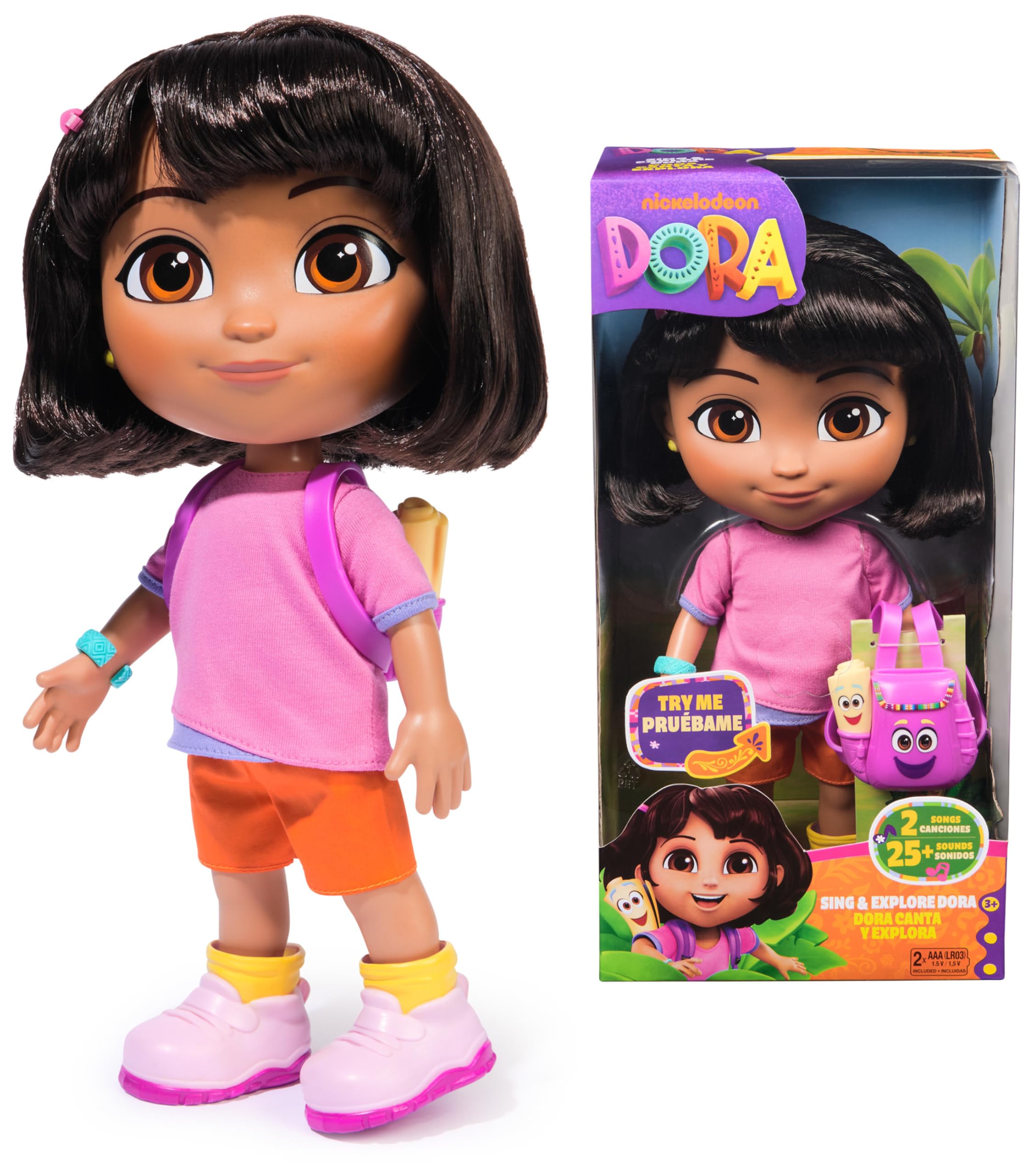 Dora Sing & Explore Interactive Doll with Music & Bilingual Phrases