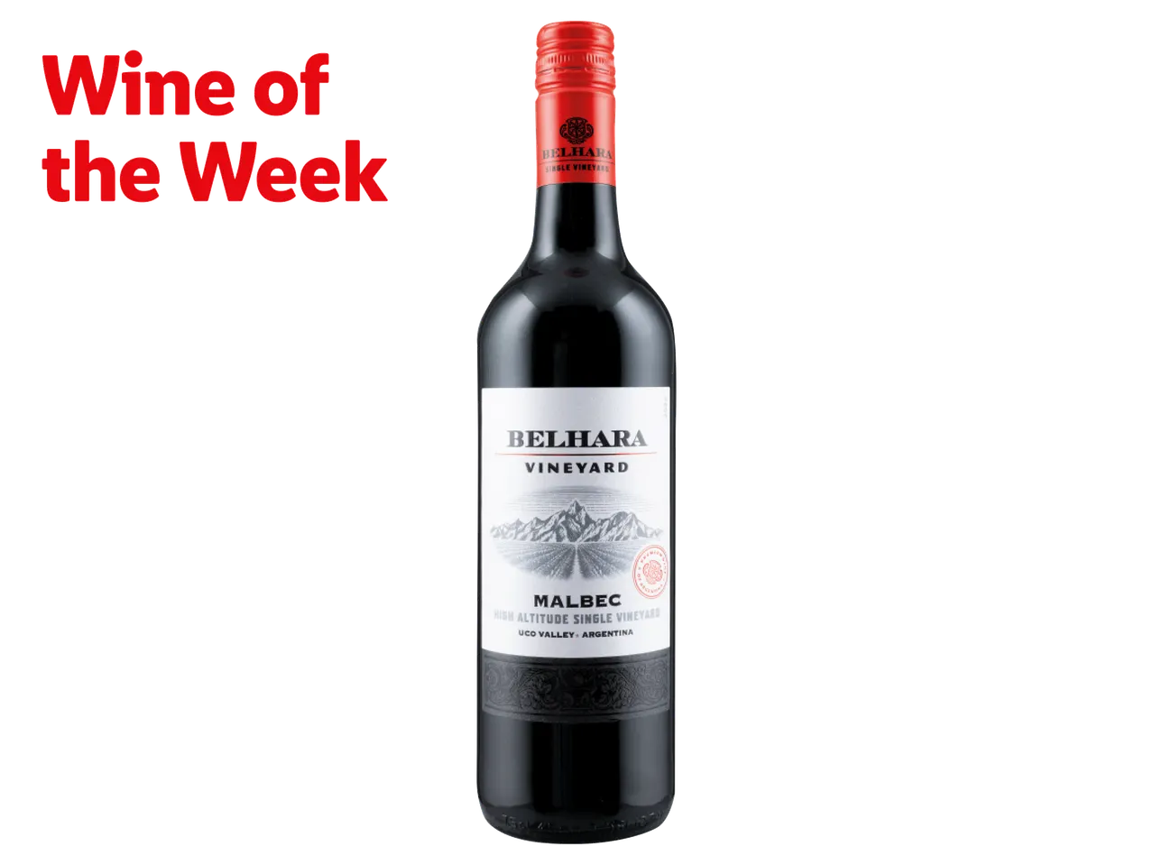 Belhara Malbec 75cl - Wine of the week - England and Wales Only - Lidl Plus Price