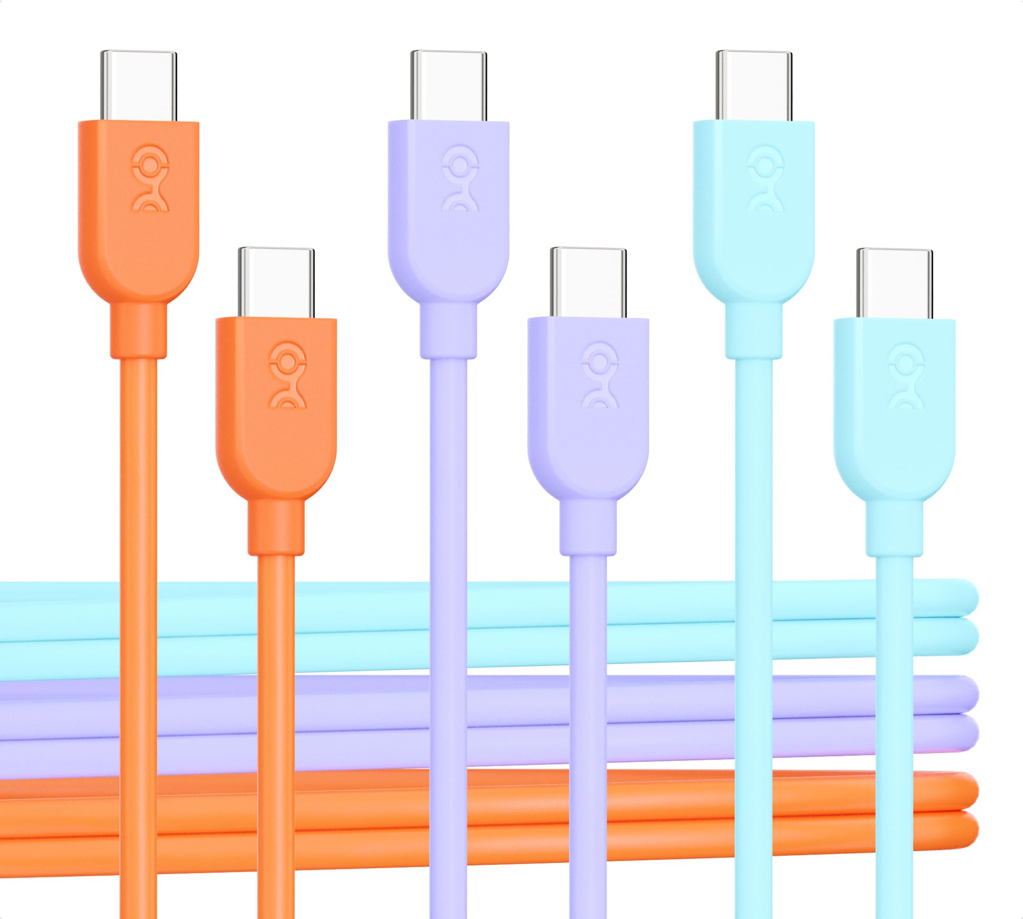 Cable Matters 3-Pack 0.9m 60W Multi-Color Flexible USB-C Cable / 3-Pack 1.8m - £3.49. Sold By Cable Matters / FBA