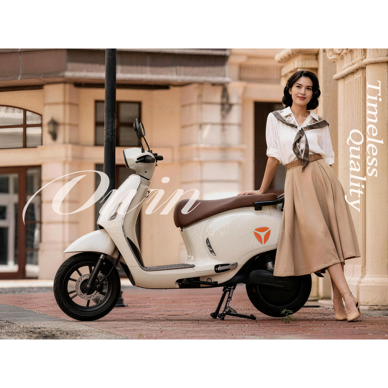 YADEA OWIN Electric Motorcycle, 2800W Motor, 72V 30Ah Battery, 28mph, 50mi Range, L1e-B, Desert Grey or Shark Grey