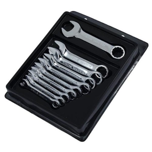 Spanner Set 10pc Stubby (Chrome Vanadium - Mirror Polished). Sold & dispatched by BPR Trading