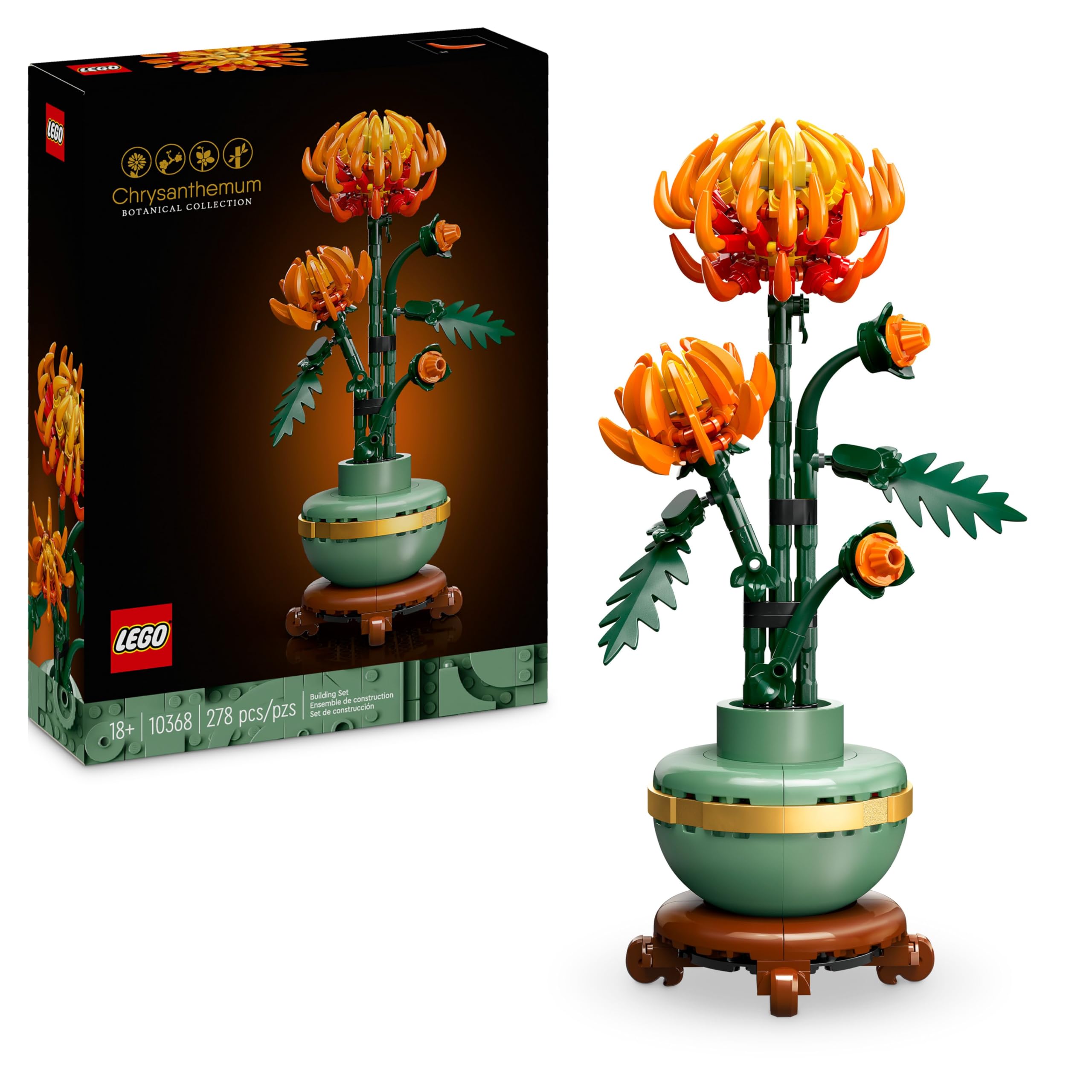 LEGO Botanicals 10368 Chrysanthemum - Artificial Flower Building Set