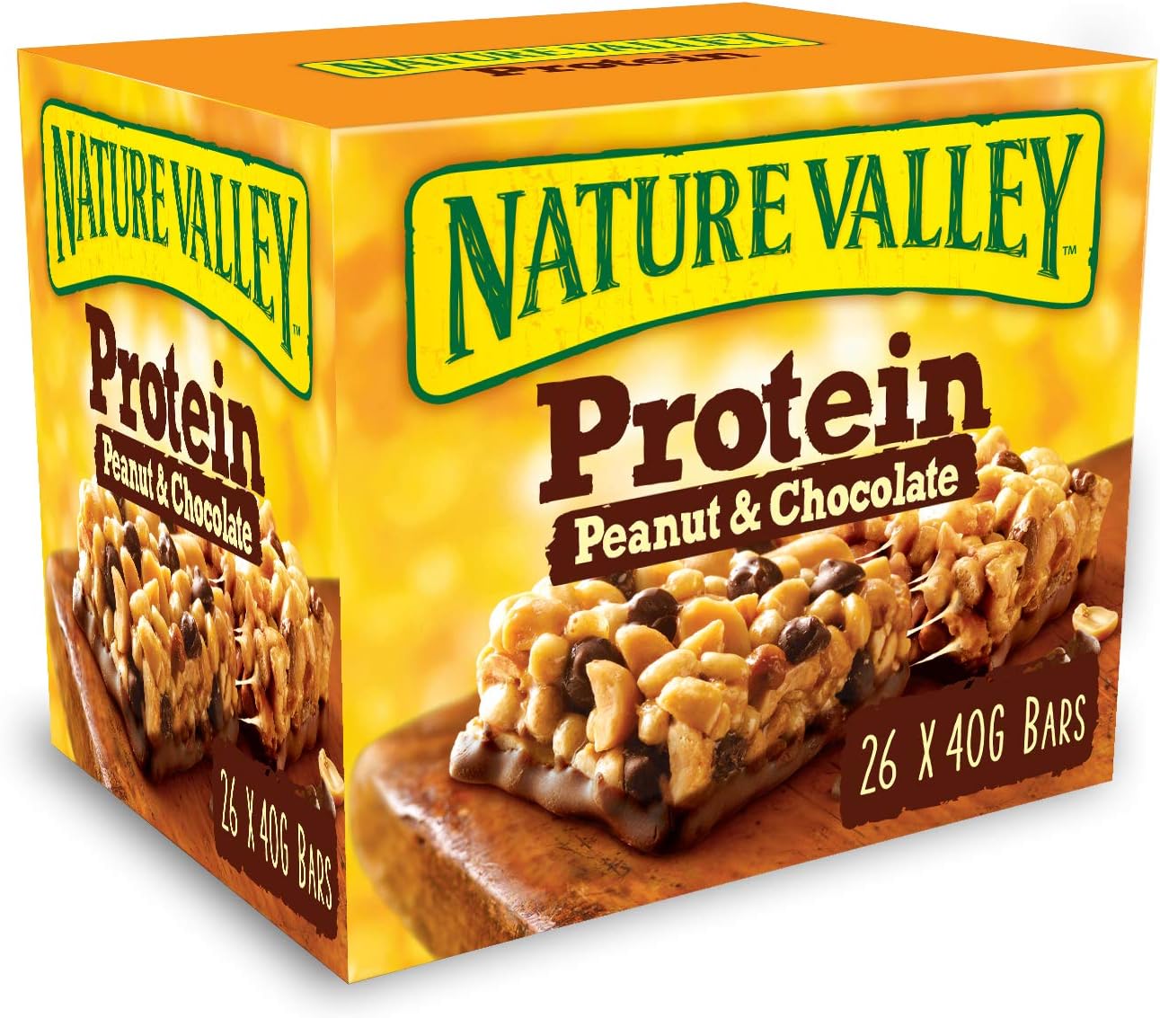 Nature Valley Protein Peanut & Chocolate Gluten Free Cereal Bars 26 x 40g W/Voucher (£9.12/£8.48 max s/s)