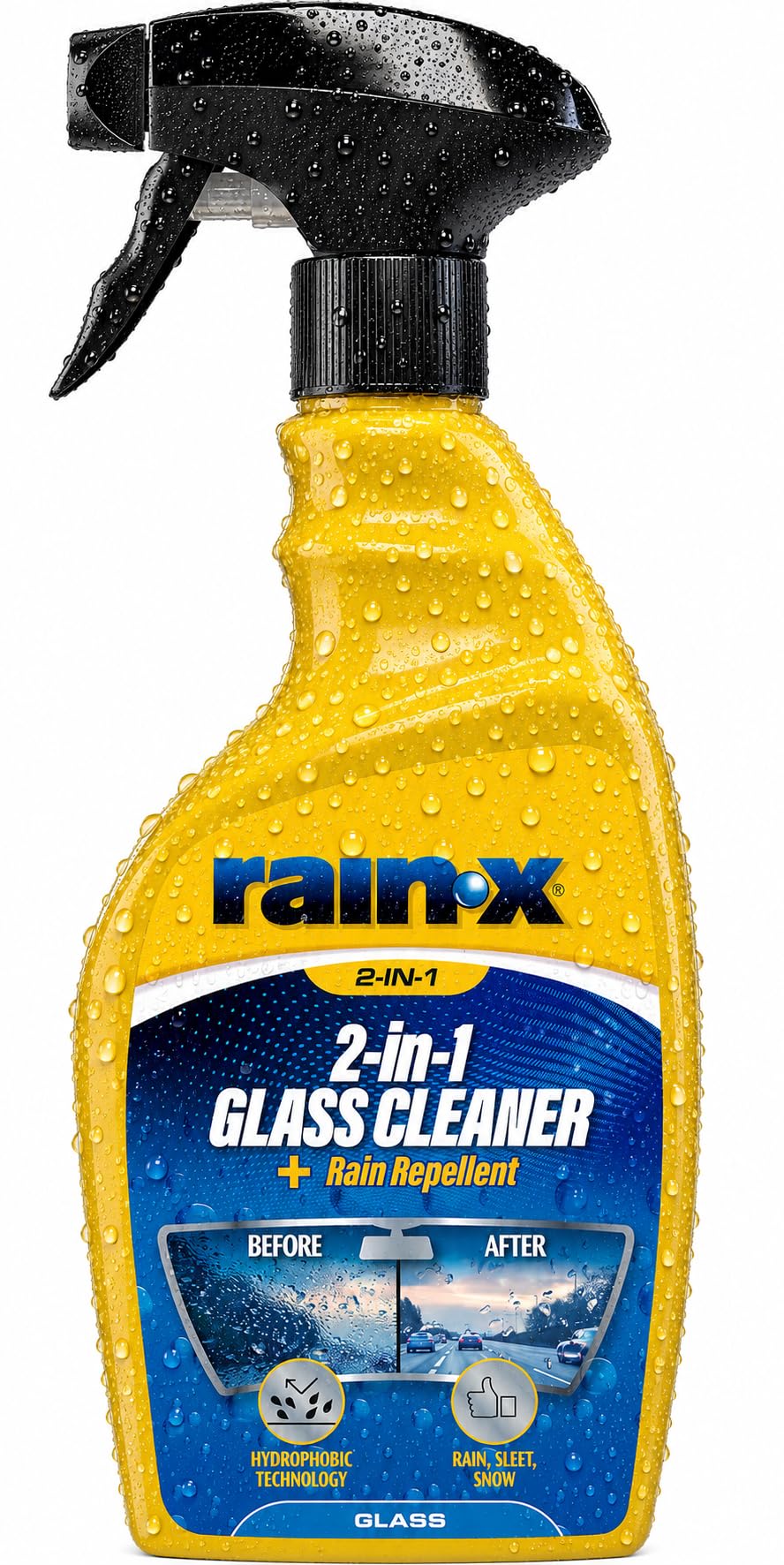 Rain-X 2-in-1 Glass Cleaner + Rain Repellent 500ml