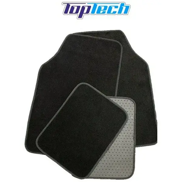 Top Tech Black Universal Car Mat Set of 4 - Free C&C