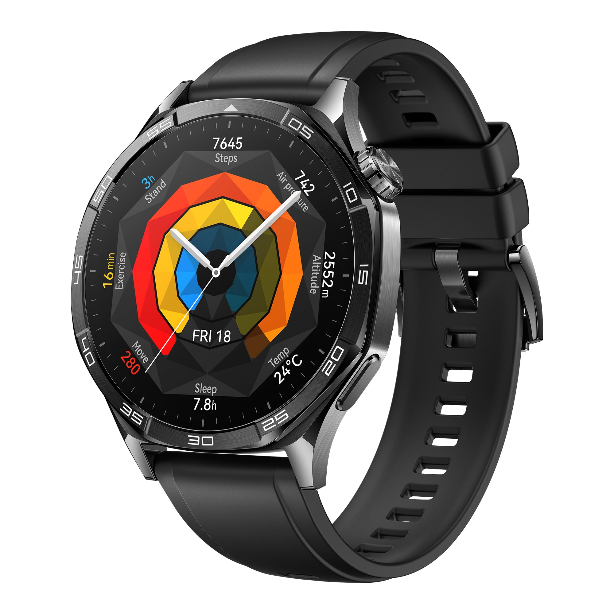 HUAWEI WATCH GT 5 46mm Smart Watch Sharp-Edged Design, Black