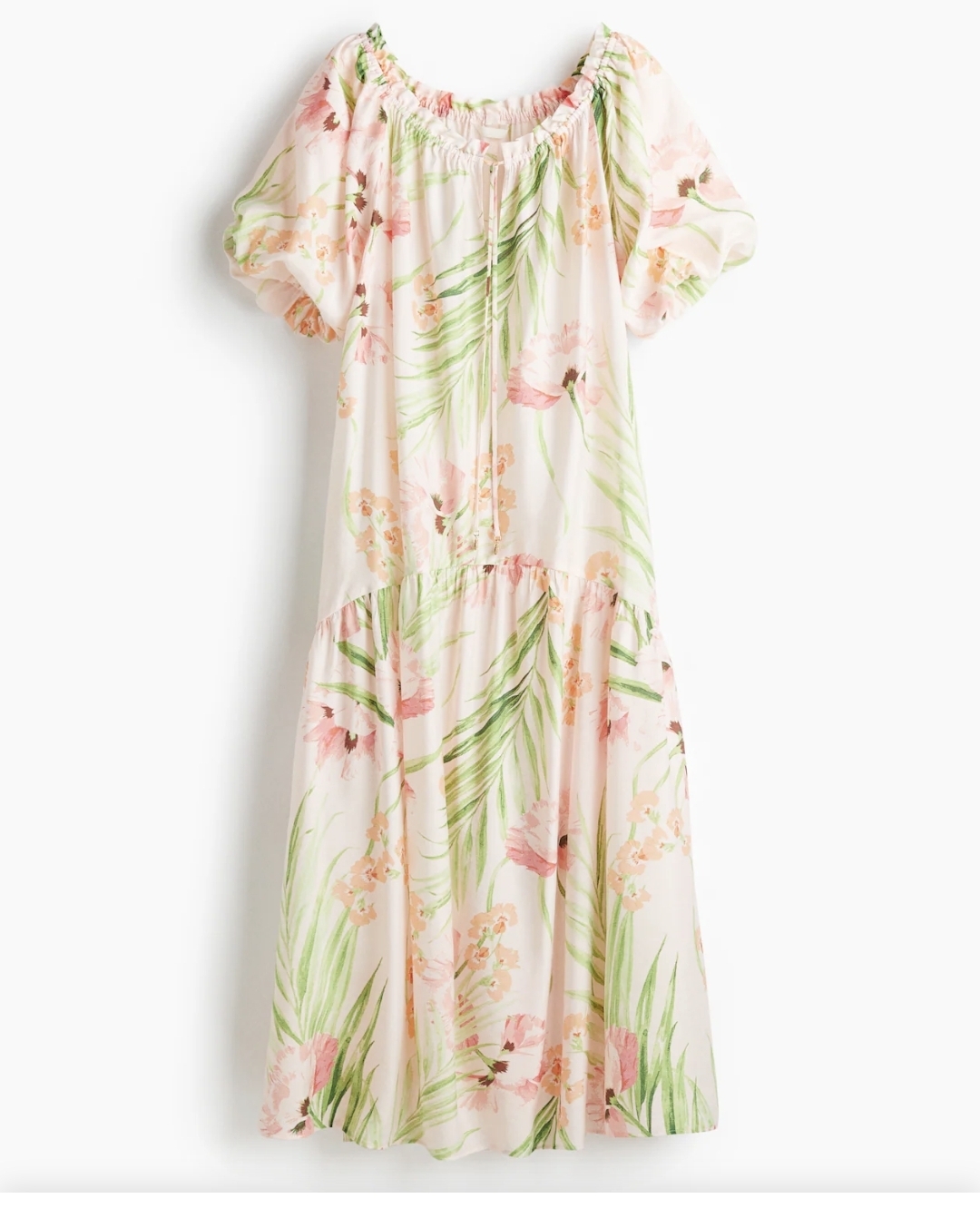 Drawstring-Detail Dress