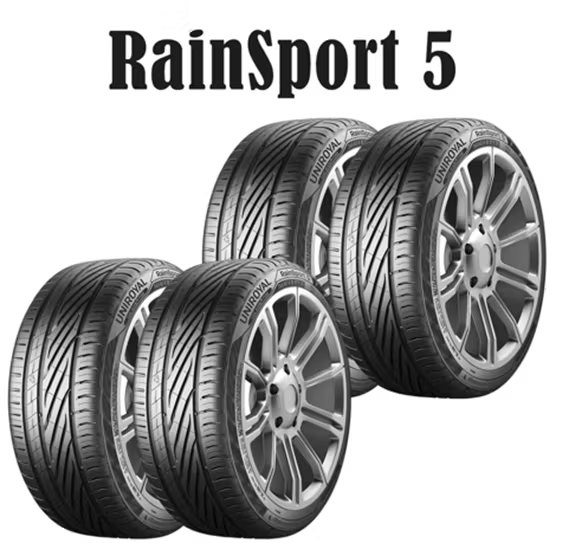 4 x Uniroyal RainSport 5 (A brand of Continental) - 225/45 R17 94Y XL FR TL Tyres + £25 Cashback + £249 with Cashback