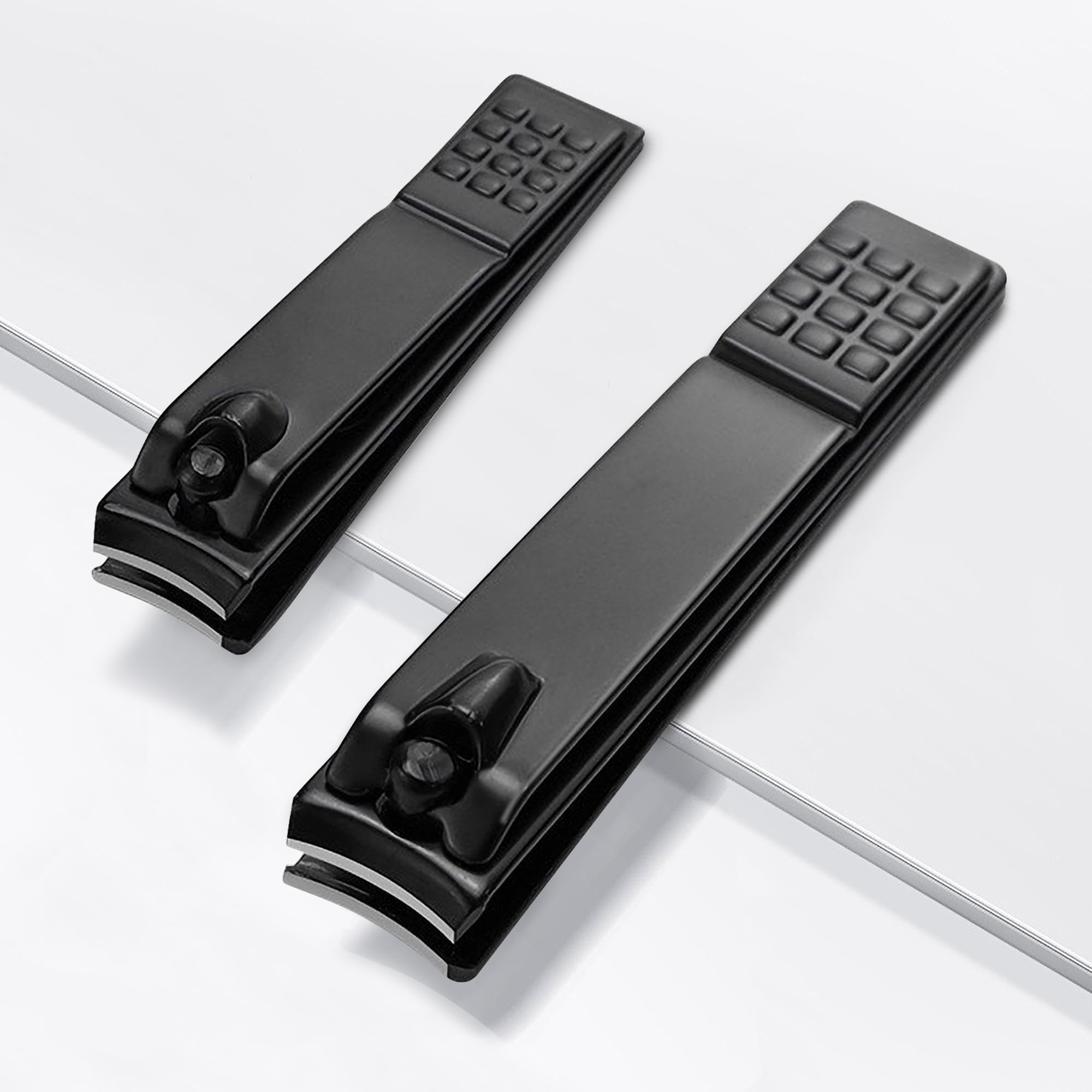 Nail Clippers Set,Ultra Sharp Sturdy Fingernail and Toenail Clipper Cutters, Black 2 Pack - Discount at checkout - by Haul Global