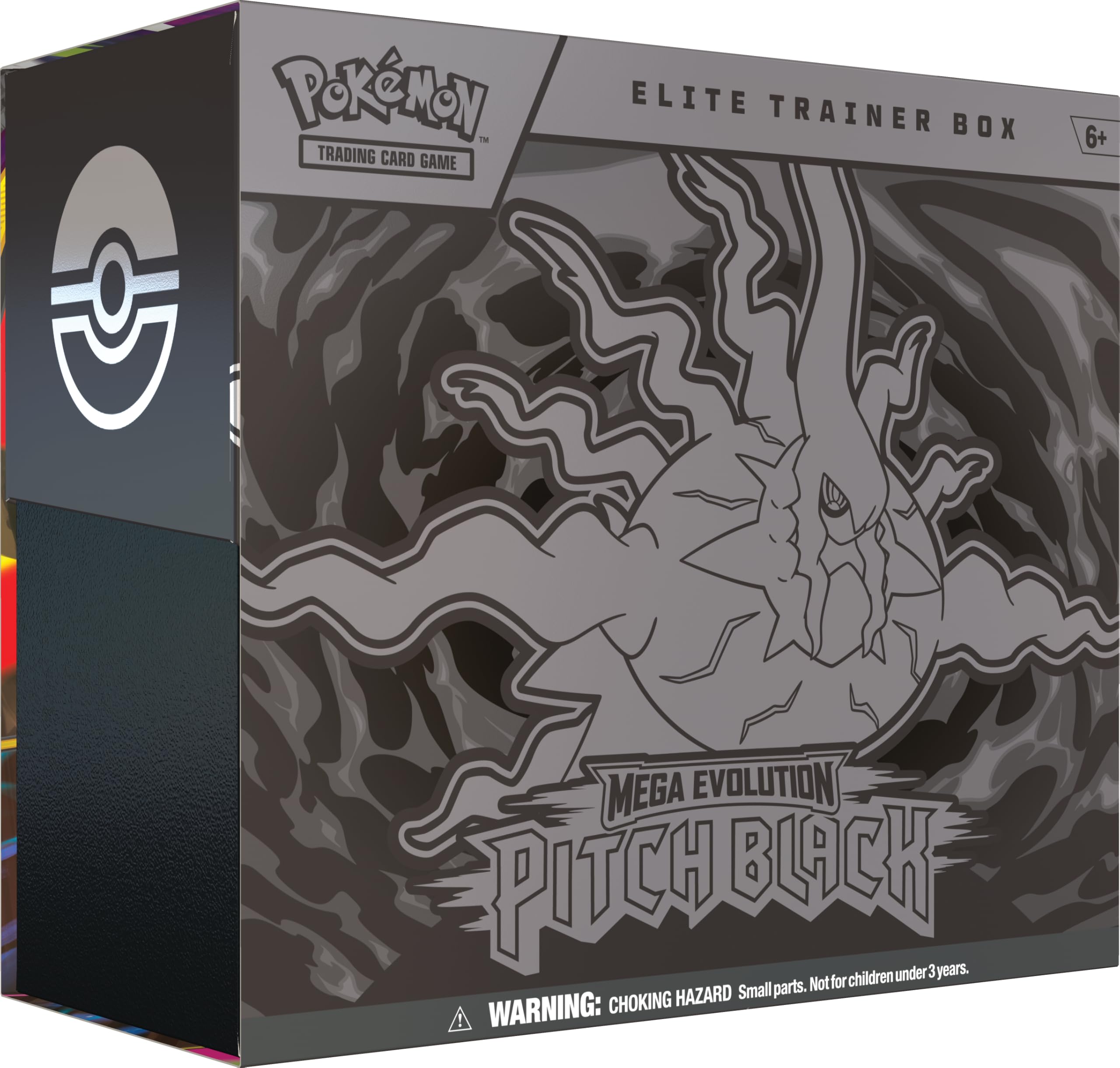Pokémon TCG: Mega Evolution—Pitch Black Elite Trainer Box (1 Full-Art Promo Card, 9 Booster Packs & Premium Accessories) - via invite only