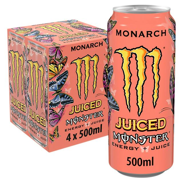 Monster Energy Drink Monarch 4x500ml - Instore Leicester