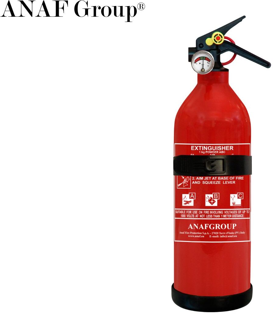 ANAF 1kg ABC Powder Fire Extinguisher