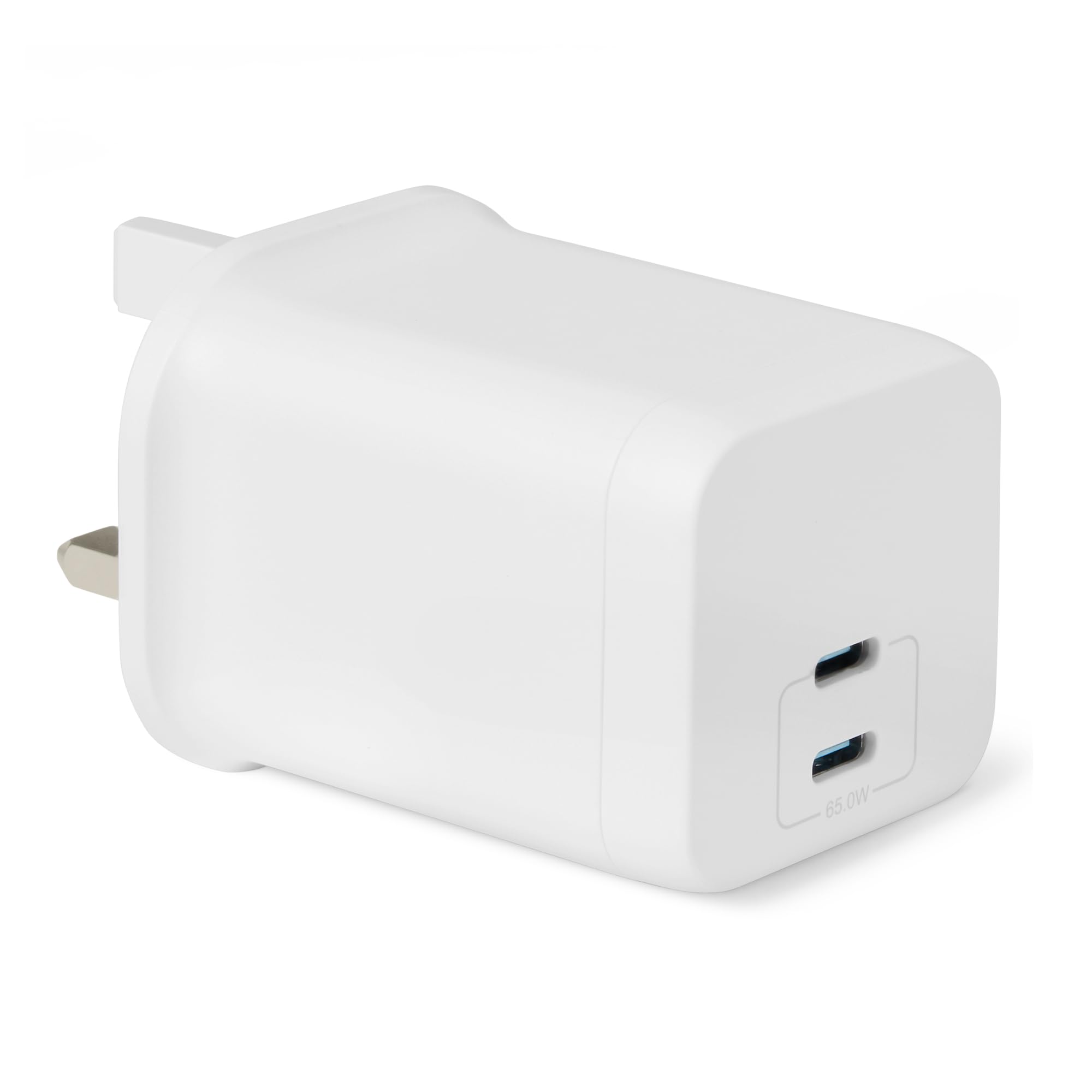 Amazon Basics 65W 2-Port GaN Charger | White