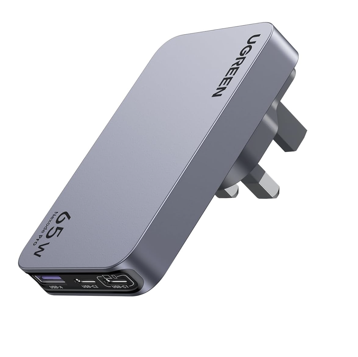 UGREEN USB C Charger 65W Fast Charger Plug Nexode Pro 3-Port GaN Travel Charger Adapter w/ US/UK/EU Plugs - by UGREEN GROUP LIMITED UK / FBA