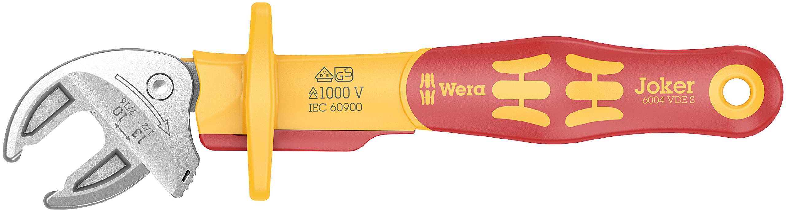 Wera 6004 Joker VDE S 10-13mm Fast Ratchet Function