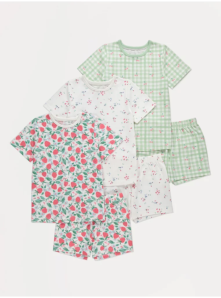 Kids 3 Pack PJs (Leopard Print, Vehicles, Bright Fun, Stamp, Ocean, Sport, SBerry Gingham & More) - 1.5 Yrs - 5/6 | 6 -7 - 13 / 14 £7