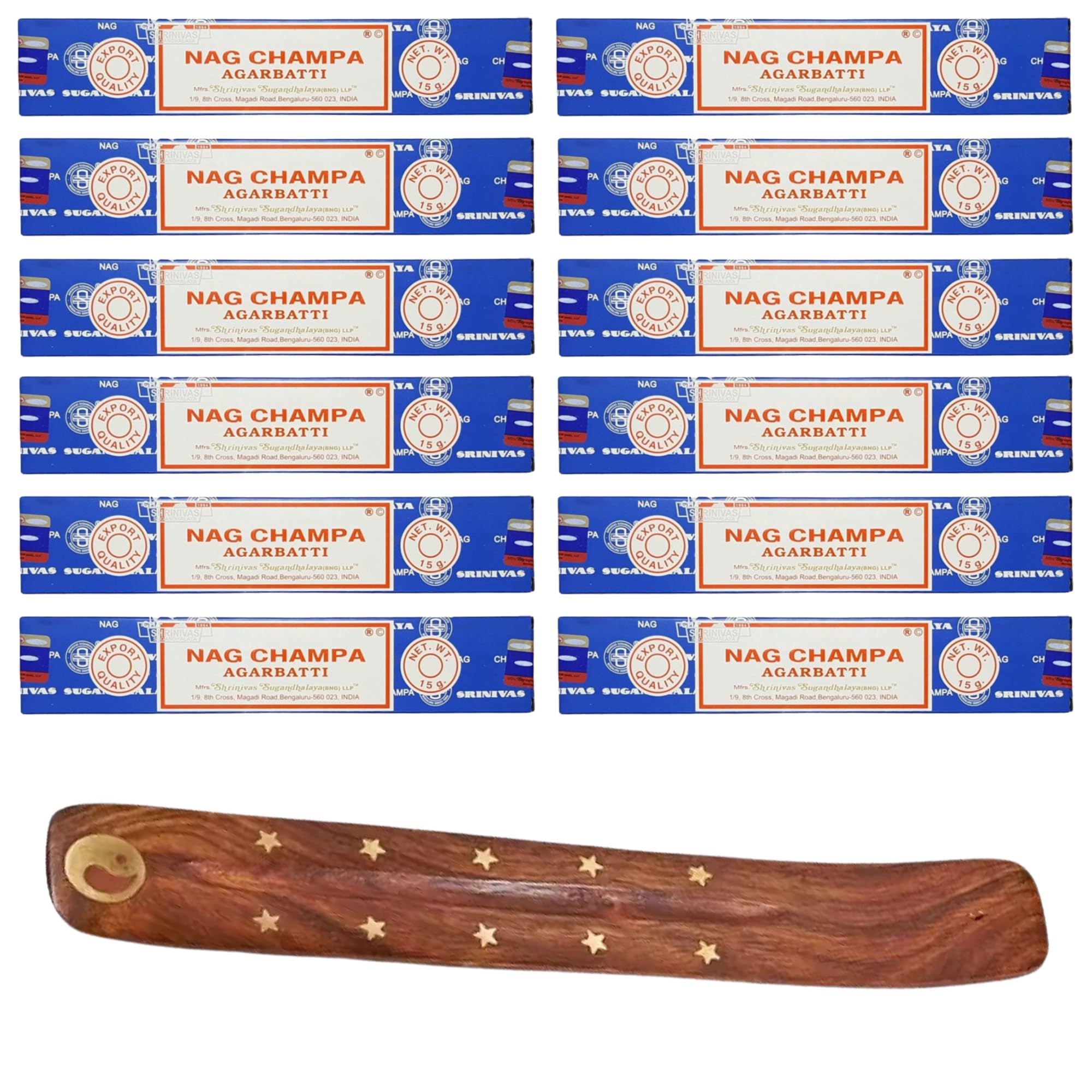12x15g Incense Sticks with Incense Sticks Holder for Meditation