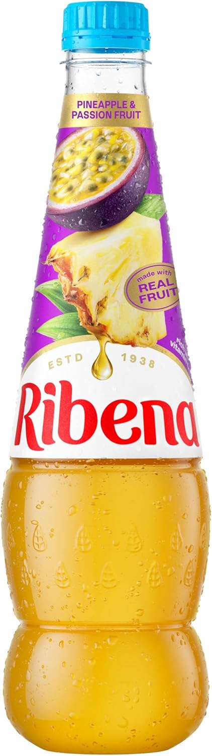 4 x Ribena Pineapple and Passion Fruit Squash No Added Sugar 850ml - 4 for 3 (£3.30/£3.60)