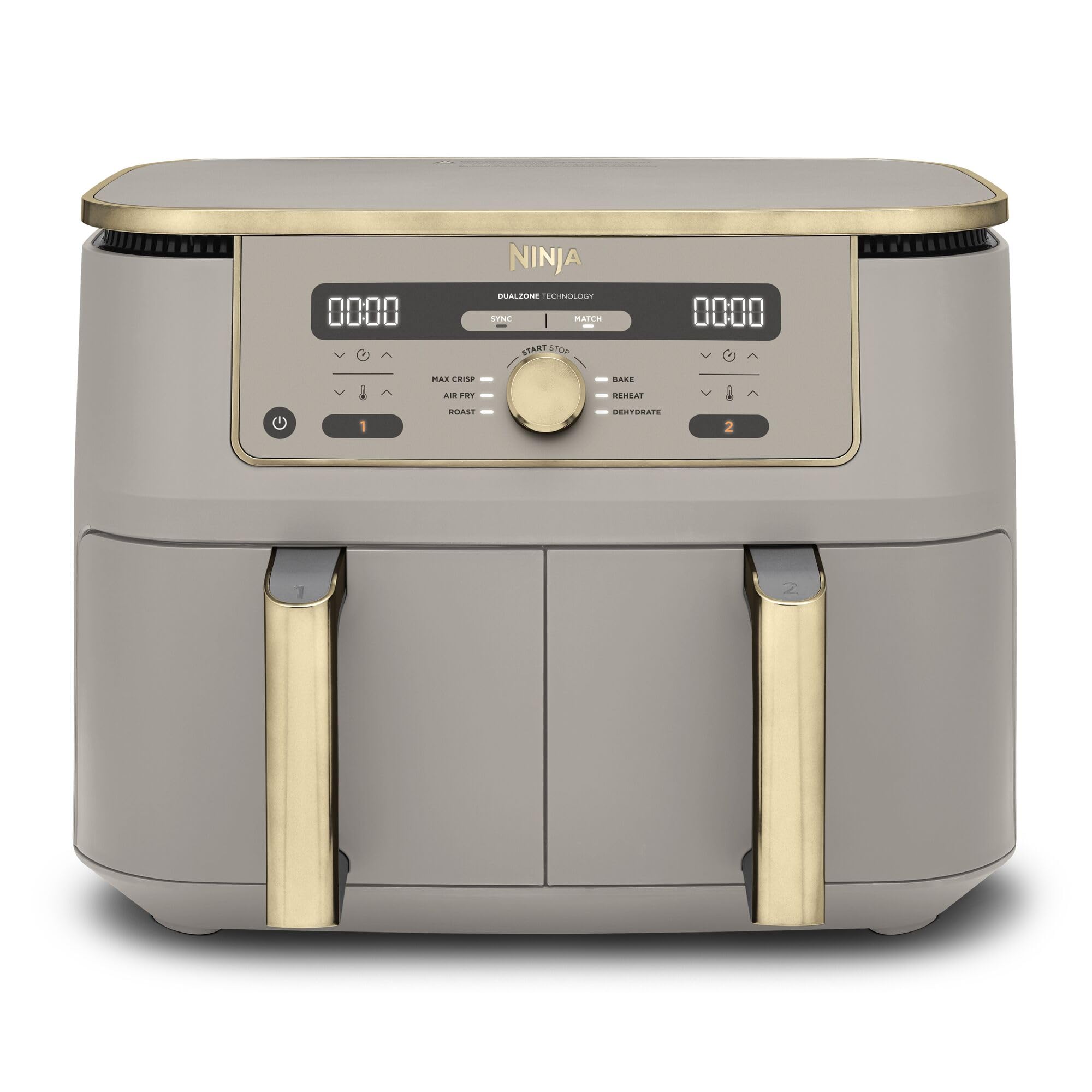 Ninja MAX Dual Zone Digital Air Fryer, 9.5L, Stone Gold