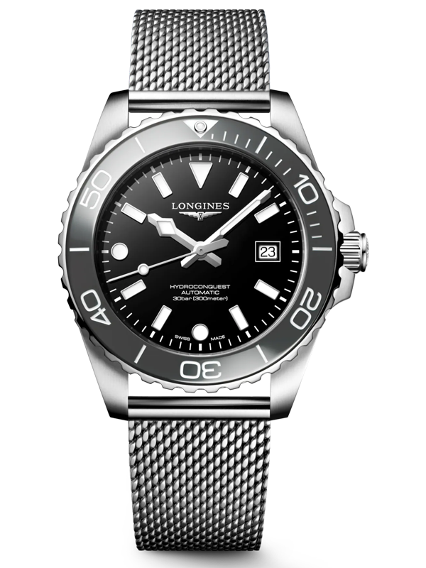 Longines Hydroconquest Automatic Watch, 39mm, 300M WR, Model: L3.779.4.70.6