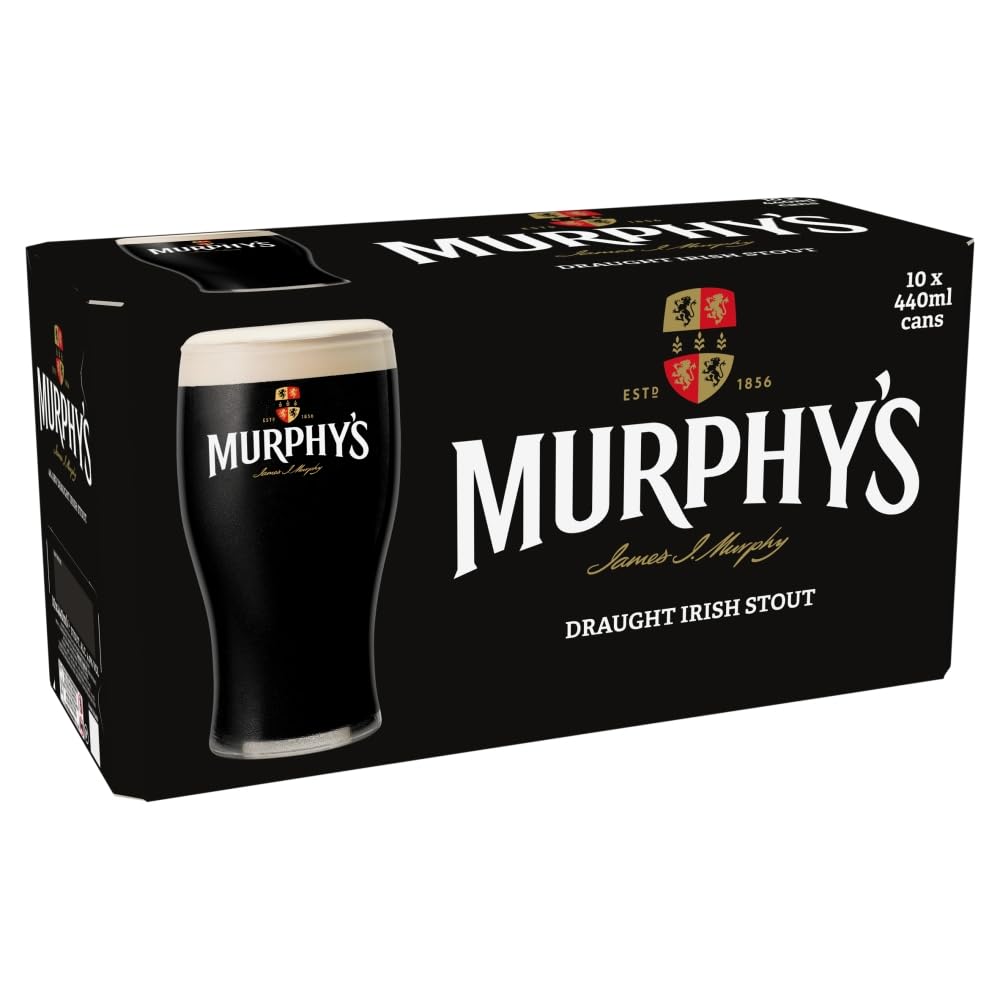 Murphy's Draught Irish Stout 10 x 440ml Cans - Discount at Checkout (£9.40 S&S)
