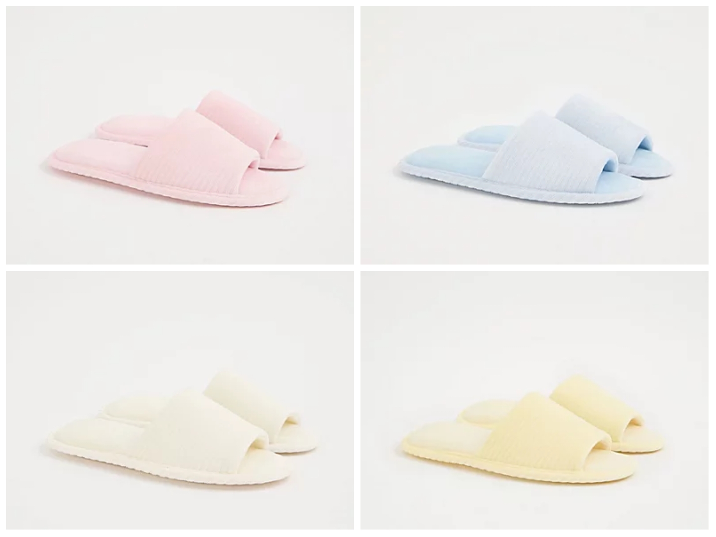 Women's Slider Slippers Baby Pink, Light Blue , Cream, Light Yellow) + 10% off George Rewards + Free C&C