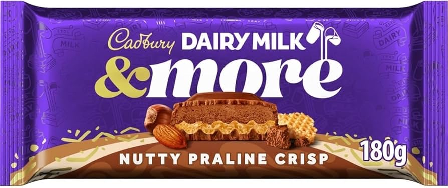 Cadbury Nutty Praline Crisp Chocolate Bar 180g - £1.82 / £1.63 S&S
