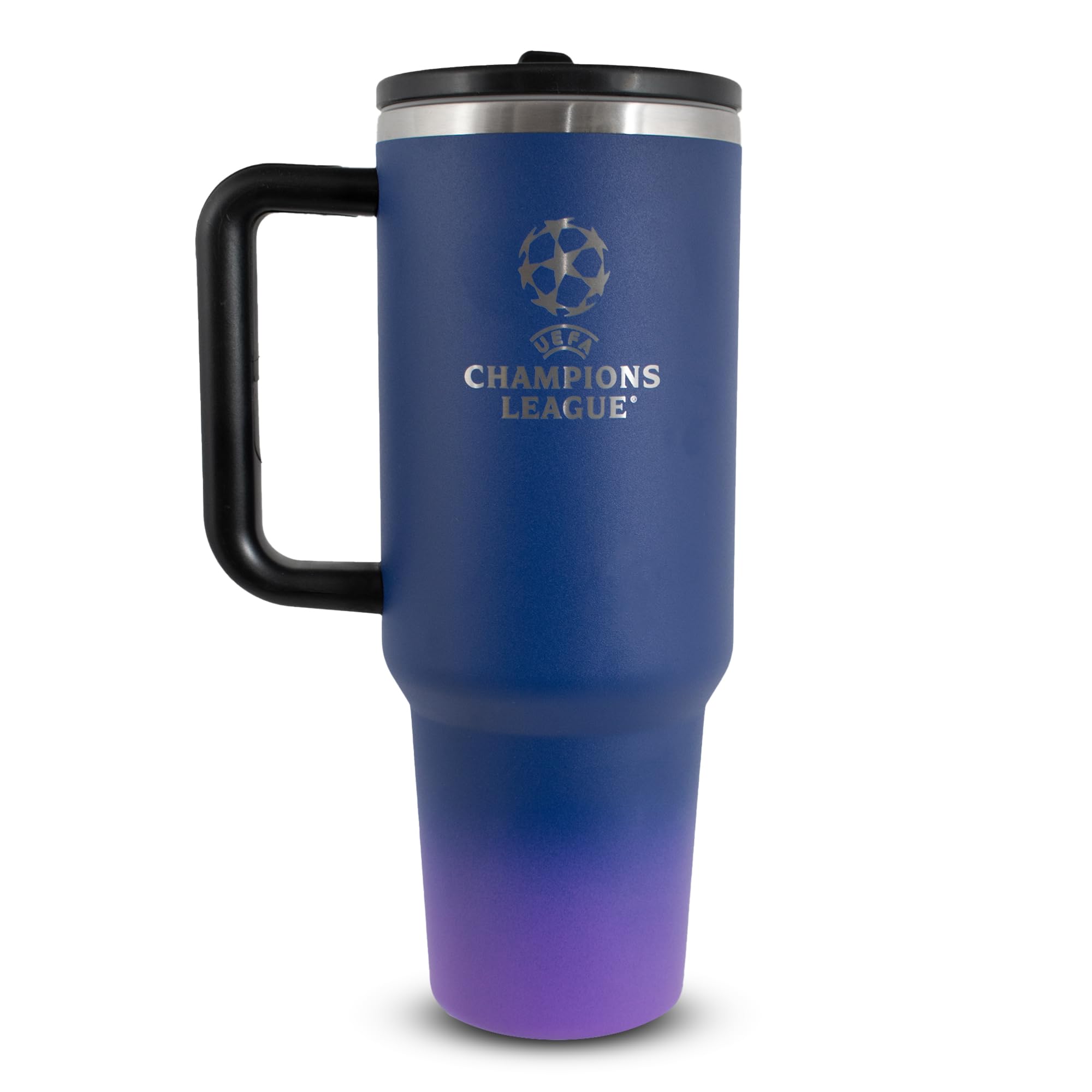 Hy-Pro Officially Licensed UCL 40oz/1.18 L Thermal Flask & Handle - Metal Water Bottle with Straw, Portable Water Bottle