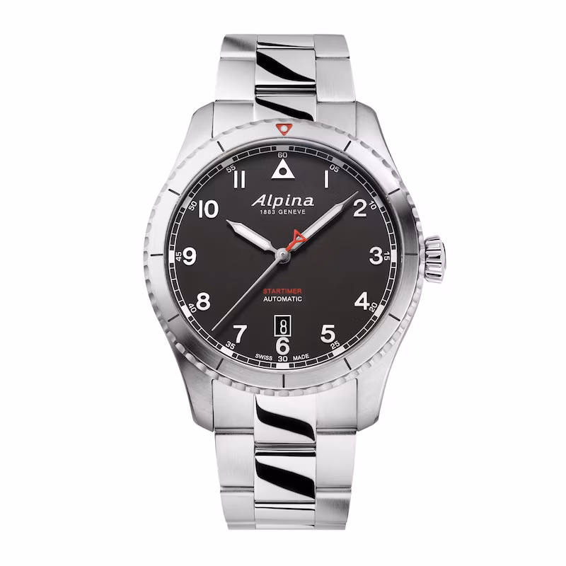 Alpina Men's Silver Tone Startimer Automatic Watch - AL-525BW4S26B