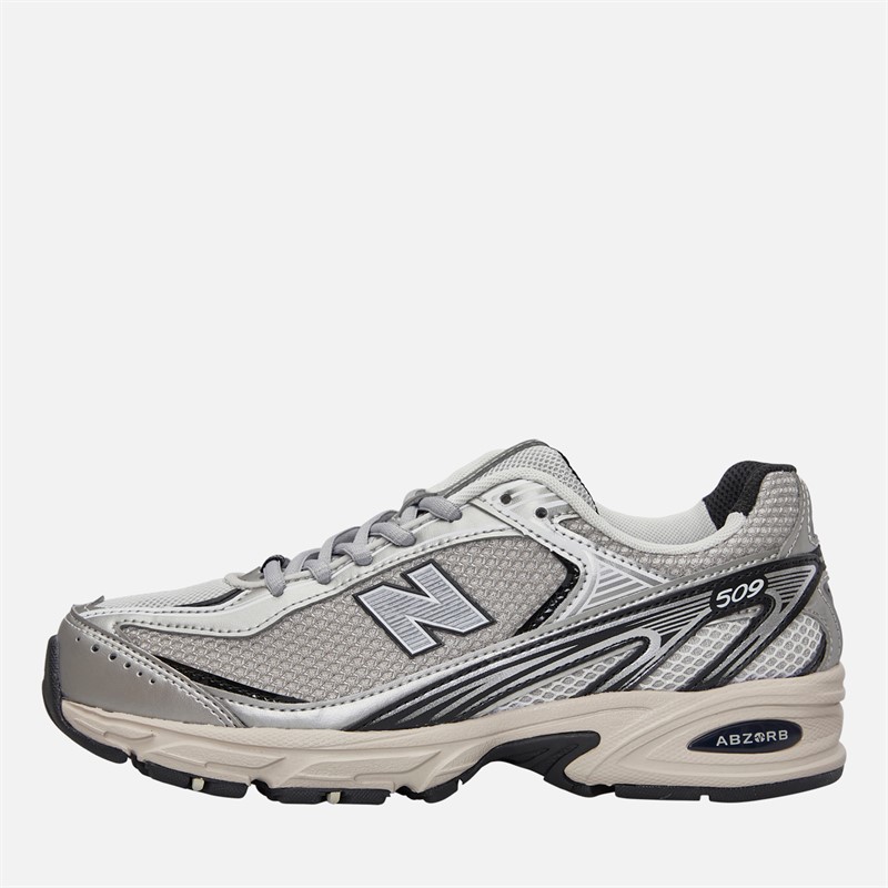 New Balance Womens 509 Trainers Silver/Black - 3.5-8
