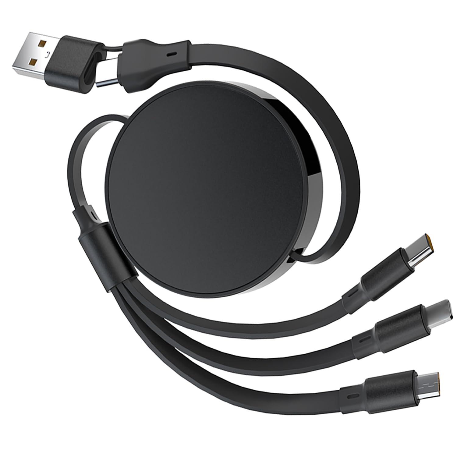 100W Multi Charger Cable USB A/C, 6 in 1 PD 60W Retractable Multi Charging Cable - Sold by baofengkejimaoyiyouxiangongsi / FBA