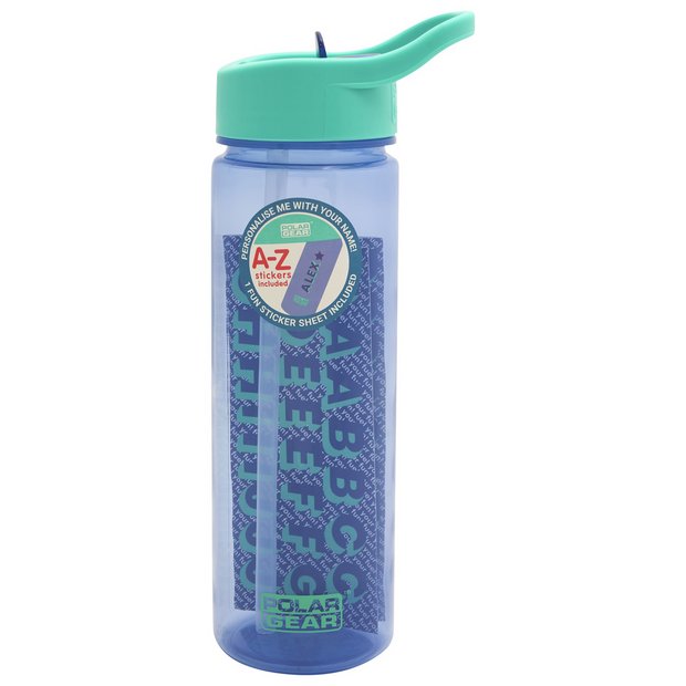 Personalised Teal Sipper Water Bottle - 600ml (Free C&C only)