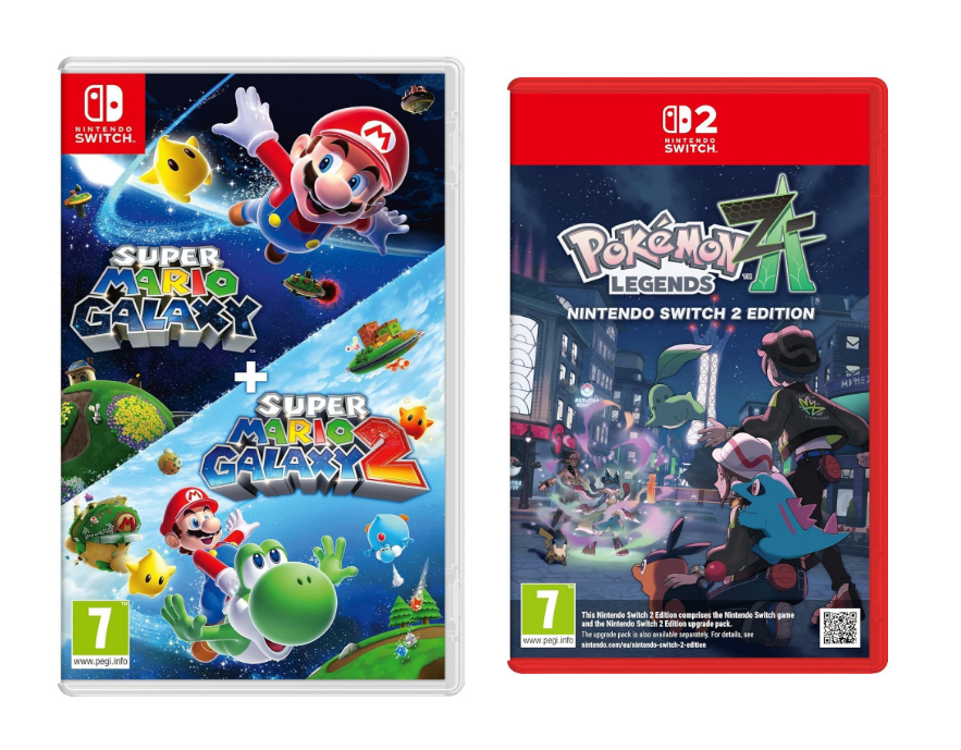 Pokemon Legends Z-A (Switch 2) and Super Mario Galaxy 1+2 (Free Switch 2 Upgrade) - Using £10 Off When You Spend over £69 Offer